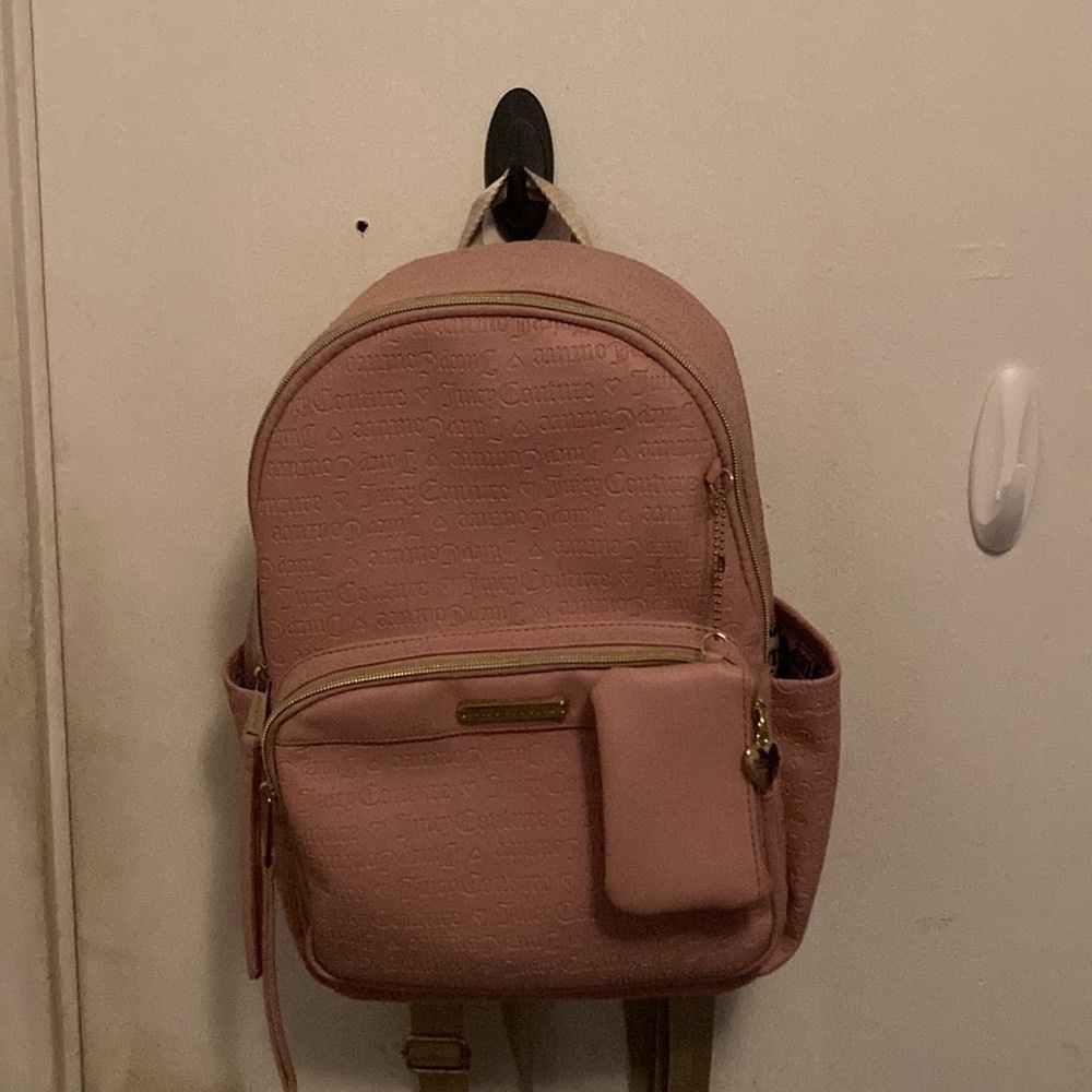 Juicy Couture Pink Backpack Minimalist Design